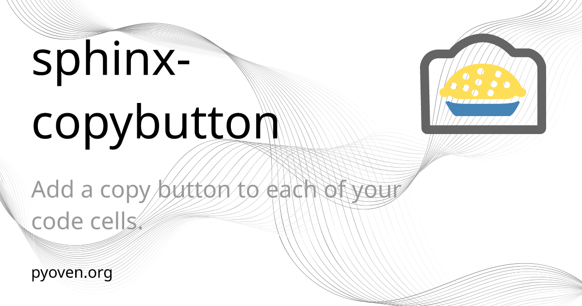 sphinx-copybutton - Oven