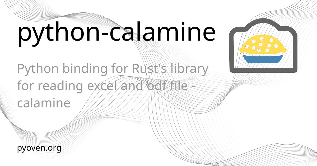 Python calamine oven